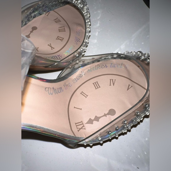 disney x aldo glass slipper heels - Picture 2 of 6